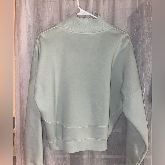 COPY - OUTDOOR VOICES Nimbus Quarter Zip Cotton Sweatshirt - Picture 7 of 7